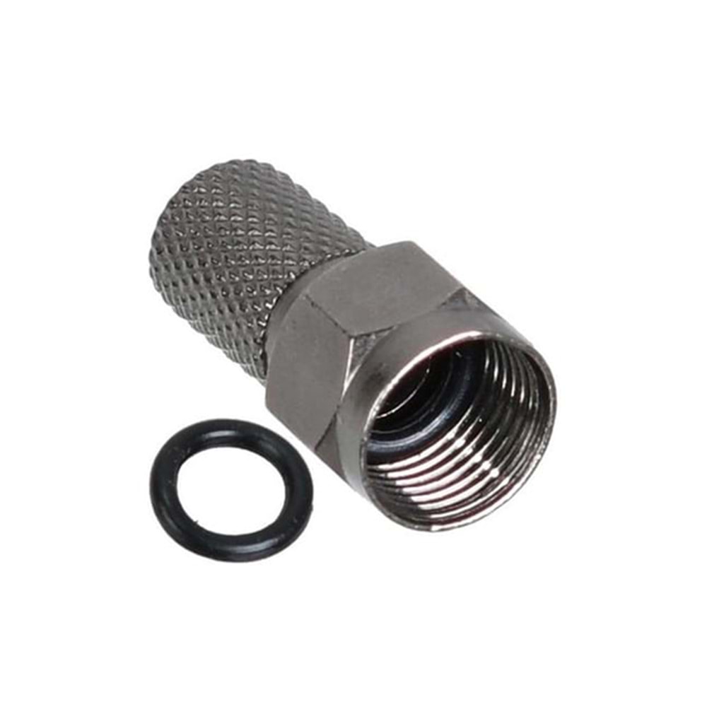 F KONNEKTÖR RG 6 SİYAH CONTALI