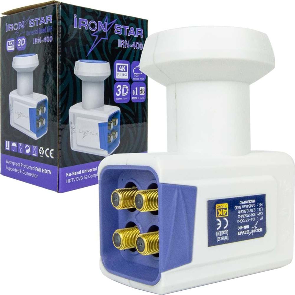 IRON DÖRTLÜ QUAD LNB IRN-400
