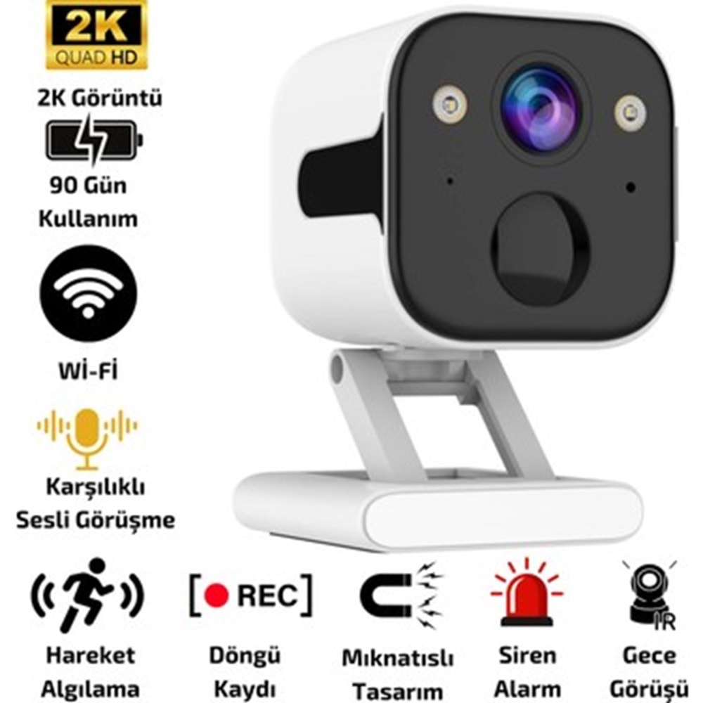 O-KAM 3030 WİFİ CAMERA(BATARYALI)MANYETIK