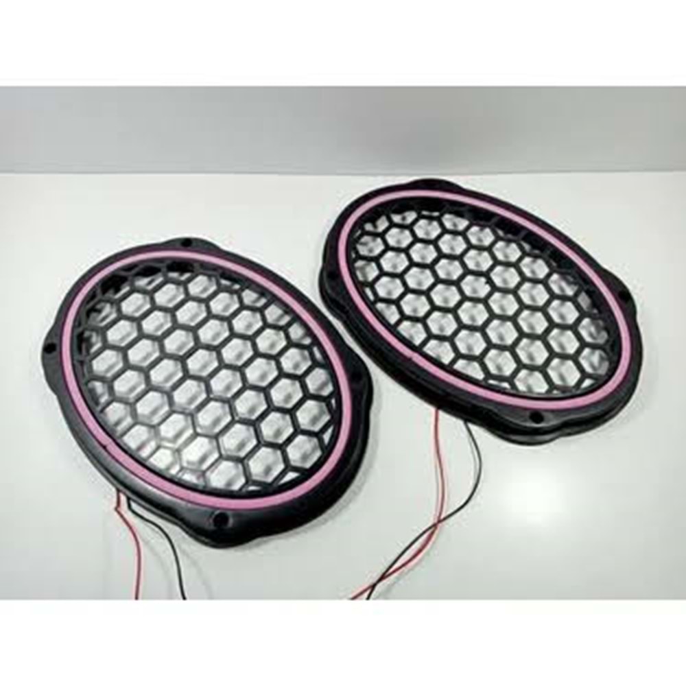 Ledli Hoparlör Kapak Oval 2 Adet