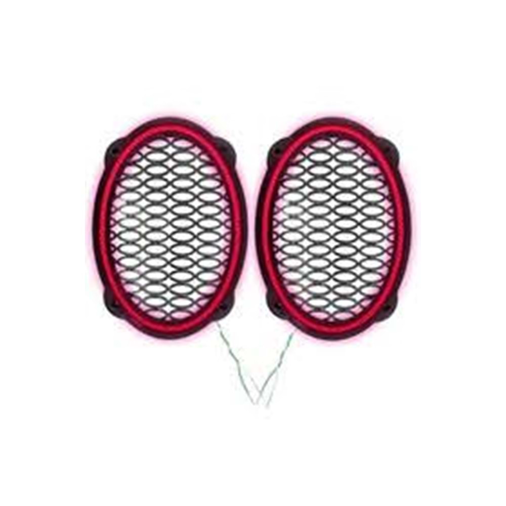 Ledli Hoparlör Kapak Oval 2 Adet