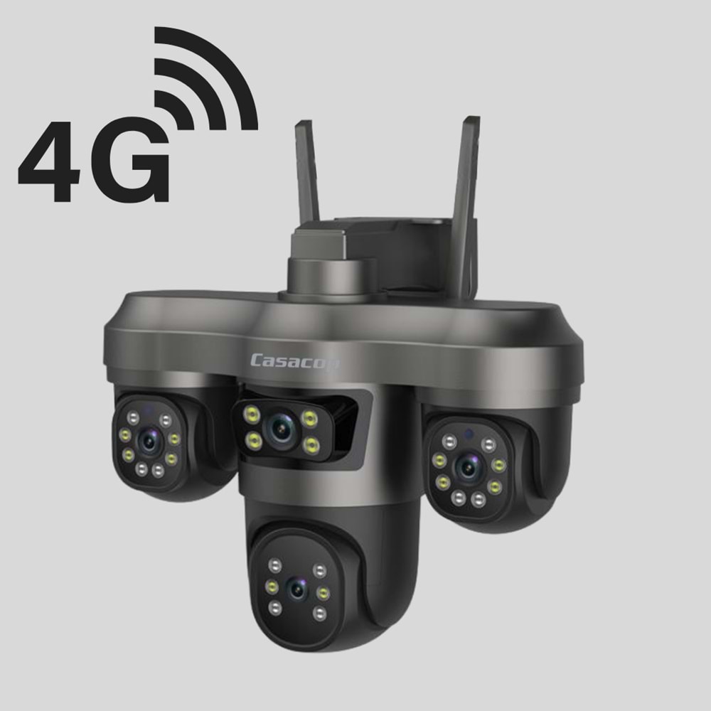 Q10 Güneş Enerjili SIM Destekli Casacop Uygulamalı 9MP Kamera K:12