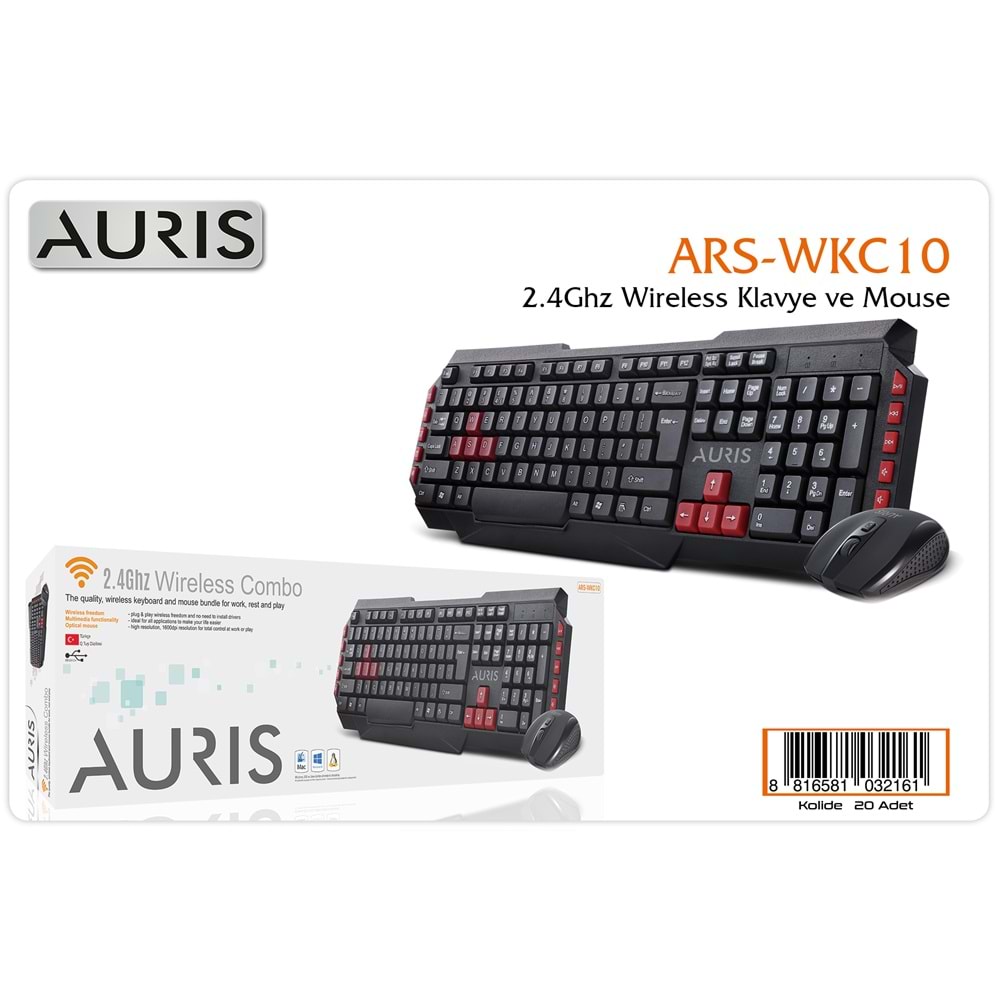 WKC10 WIRELESS KLAVYE - MOUSE SET