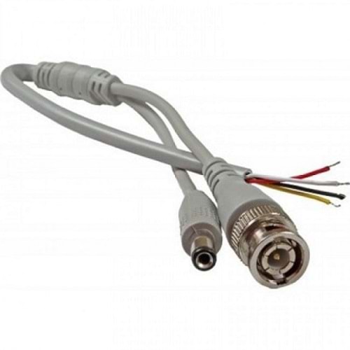 BNC POWER JACKLI KABLO GRİ