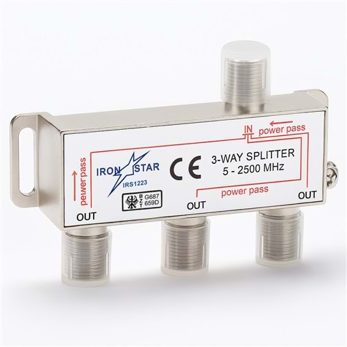 IRONSTAR 1/3 SPLITTER 5-2500MHZ