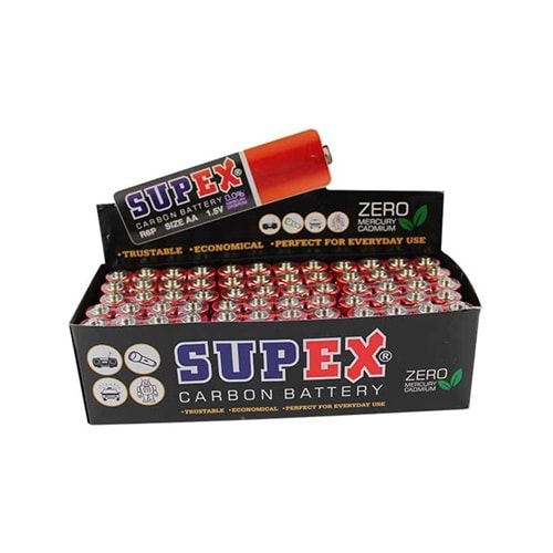 Supex R6 1.5V Çinko Karbon Aa Kalem Pil ADET