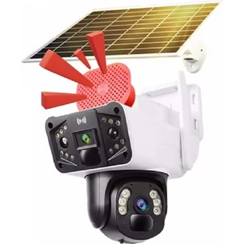 O-KAM-3915 4G 6MP Dual Lens Solar PTZ Camera