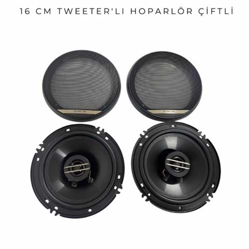 16CM TWEETERLI ÇİFTLİ HOPARLÖR HPK0016