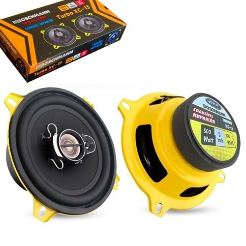 Turbo XC-13 Oto Hoparlör Koaksiyel 13cm 500w Tweeterli 2 Adet