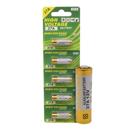 27a Pil 12v Alkalin 5 Adet