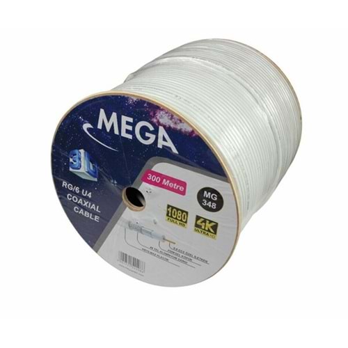 RG6 U4 48 TEL 300 MT BEYAZ MG-348