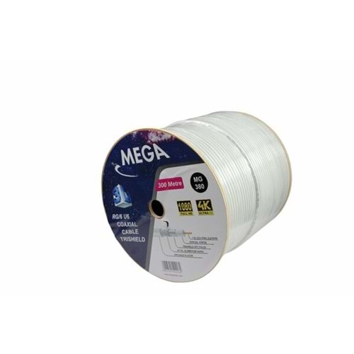 RG6 U6 80 TEL 300 MT BEYAZ MG-380 TRISHIELD