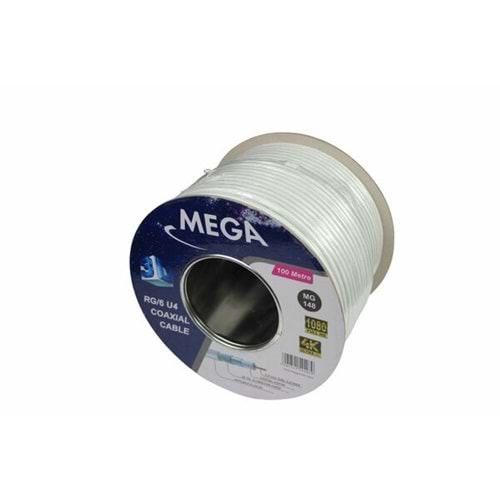 RG6 U4 48 TEL 100 MT BEYAZ MG-148
