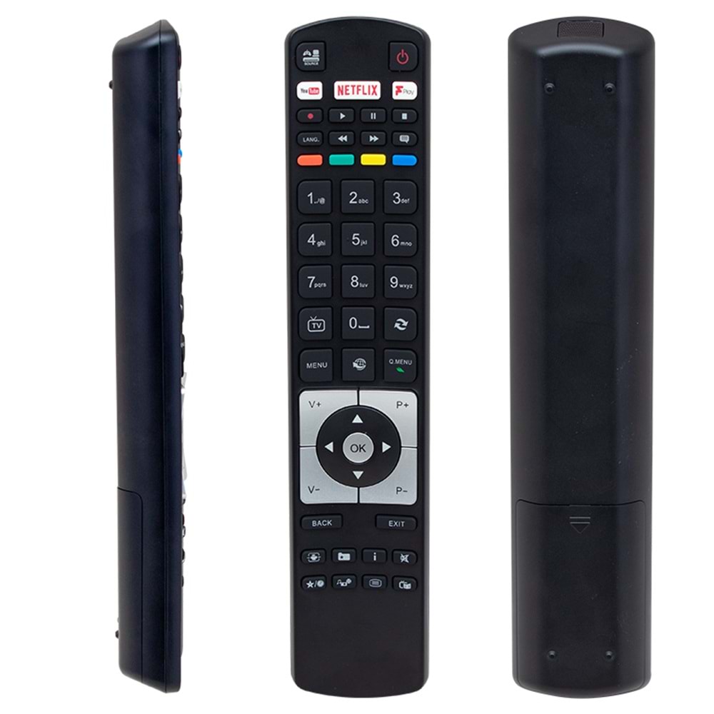 VESTEL BLACK FPLAY NETFLIX-YOUTUBE-PLAY TUŞLU LCD LED TV KUMANDA VS-21K